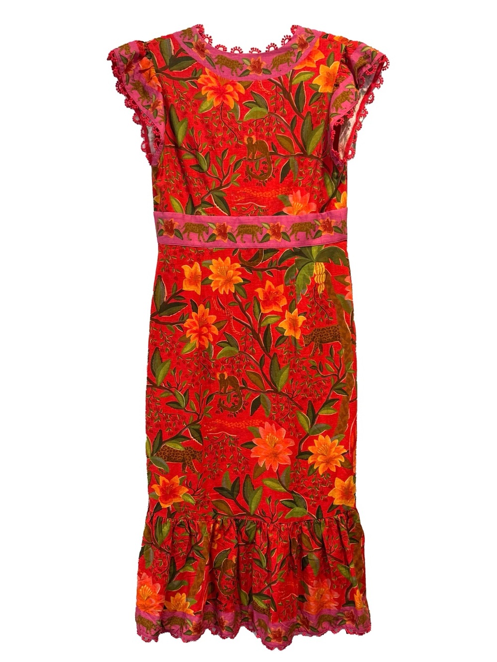 FARM Rio Solar Forest Button Down Midi Dress - Picture 6 of 7